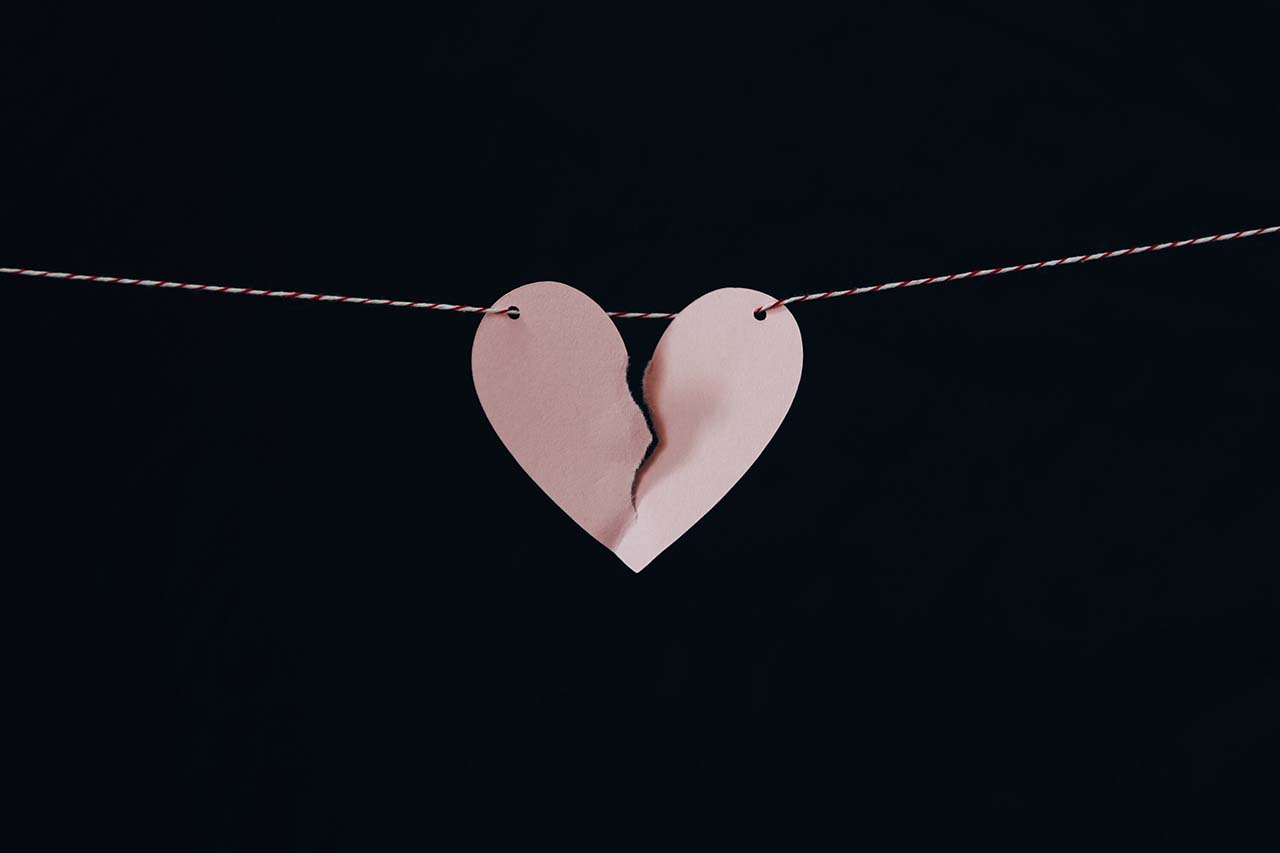 Image: broken heart - Rebuilding After a Gaslighting or Narcissistic Relationship article by Dr. Stephanie Sarkis